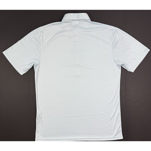 Collars And Co Mens Dress Collar Polo Shirt Size Large Golf Performance Blue - Picture 3 of 9